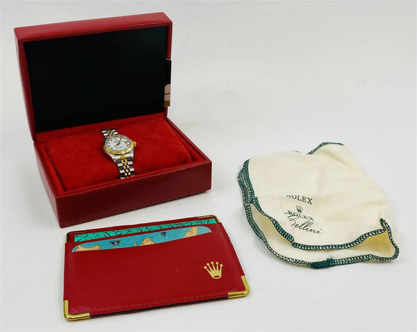 ROLEX OYSTER DATEJUST AUTOMATIC LADY'S WATCH REF.79173 BOX & PAPERS