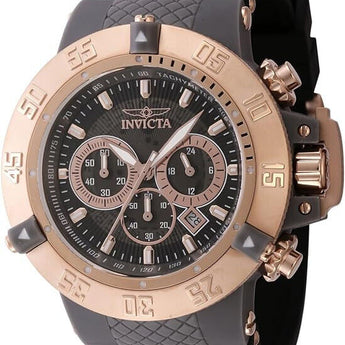 Invicta 50mm Subaqua Noma III Gray Anatomic Chronograph Rose Gold Bezel Watch