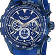 Nautica Chrono Blue Silicone Strap Watch 46mm Stainless steel NAPNSF305 NST