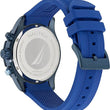 Nautica Chrono Blue Silicone Strap Watch 46mm Stainless steel NAPNSF305 NST