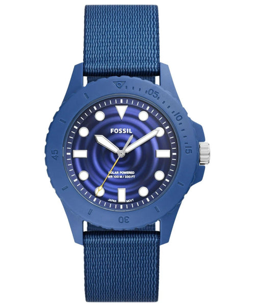 Fossil Men's Watch | Solar Powered | FB-01 | Tide Ocean Blue Dial | FS5893 100M