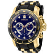 Invicta Pro Diver SCUBA Men's 48mm Gold Dial Stainless Chronograph Watch 37229