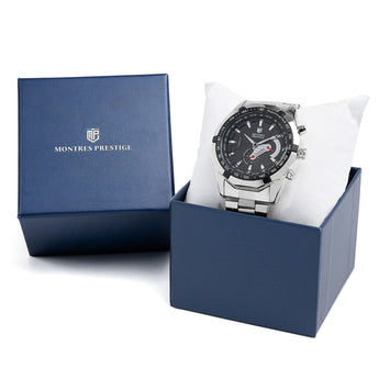 Invicta X Montres Prestige Men's Watch Silver/Black 46mm MPW-0098 New!