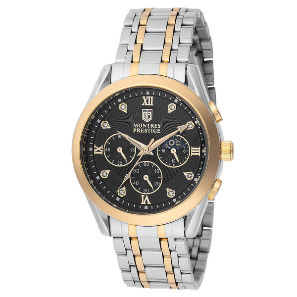 INVICTA X MONTRES PRESTIGE DIAMOND DIAL MOON-PHASE 40MM QUARTZ WATCH