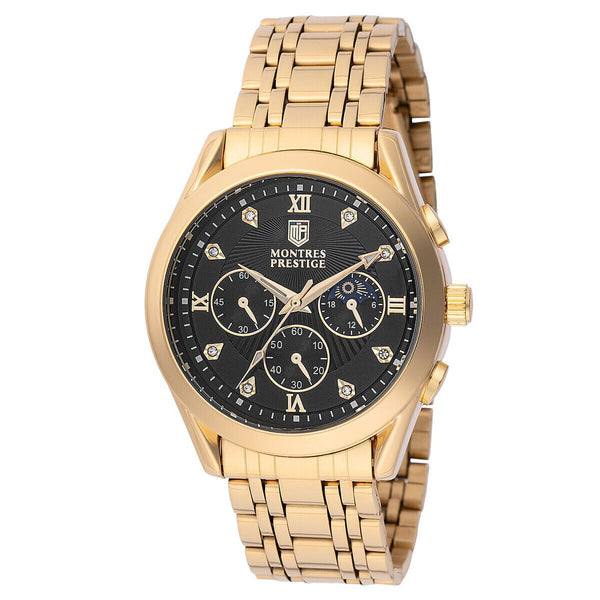 Invicta X Montres Prestige Men's Gold/Black Watch 46mm MPW-0062 New!