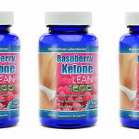 3 Bottles Raspberry Ketone Lean 1200mg Advanced Fat Weight Loss Aid Supplement