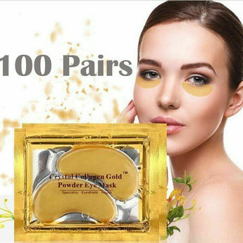 Crystal Collagen Gold Anti Dark Circle Wrinkles Under Eye Patches Mask 100 Pairs
