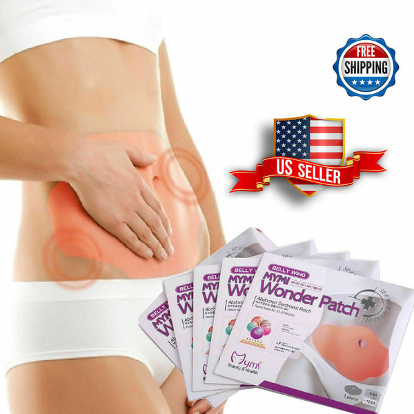 50 Pcs MYMI Korea Wonder Belly Abdomen Burn Fat Wing Weight Loss Slimming Patch.