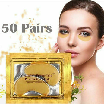 Crystal Collagen Gold Anti Dark Circle Wrinkles Under Eye Patches Mask 50 Pairs