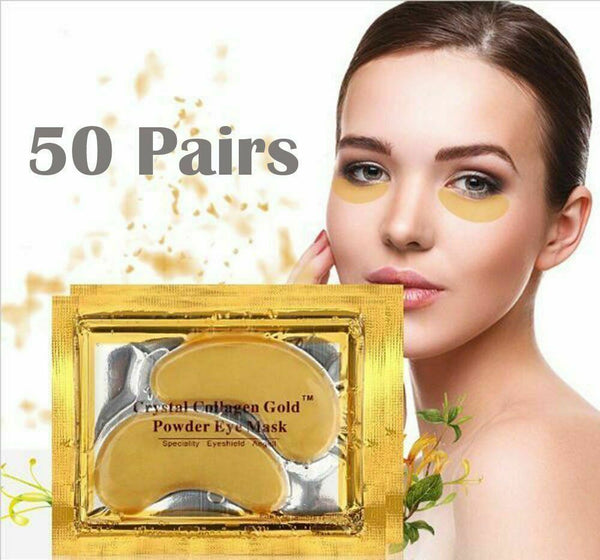 Crystal Collagen Gold Anti Dark Circle Wrinkles Under Eye Patches Mask 50 Pairs