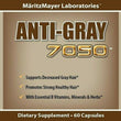 7 Bottles Anti Gray Hair 7050 Restore Natural Hair Color Supplement 60 Capsules