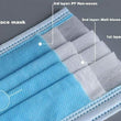 50 Pcs Non-Medical Disposable 3-Ply Earloop Mouth Cover Face Mask New in The box