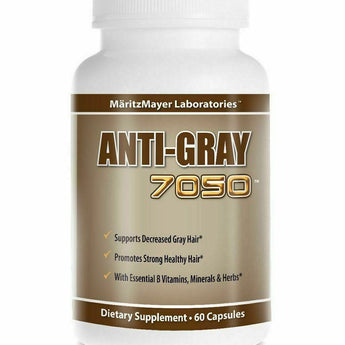 1 Pack Anti Gray 7050 Hair Saw Palmetto Catalase Max Strength Dietary Supplement