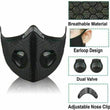 Active Breathable Carbon Filter Valves Cycling High-Quality Reusable Face Mask