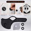 Active Breathable Carbon Filter Valves Cycling High-Quality Reusable Face Mask