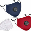 2 Cotton Face Mask With 2 Filters Washable Reusable Activated Carbon respirator