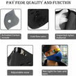Reusable Outdoor Air Purifying Mouth Face Cover Haze Fog Face Mask with Filter