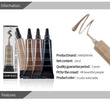 Eyebrow Dye Tint Waterproof Pour Eyebrow Gel Mascara Cream with Brush Kit 10ml