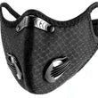 Cycling Face Mask with Activated Carbon Filter Valves Sports Reusable 1 & 2 Pack
