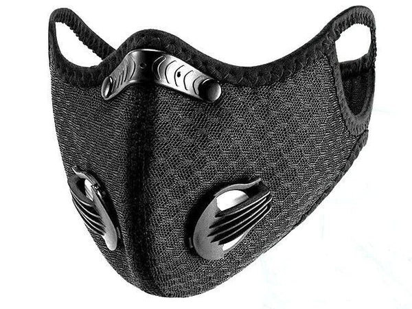 Cycling Face Mask with Activated Carbon Filter Valves Sports Reusable 1 & 2 Pack