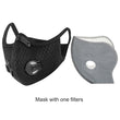 Cycling Face Mask with Activated Carbon Filter Valves Sports Reusable 1 & 2 Pack