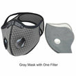 Cycling Face Mask with Activated Carbon Filter Valves Sports Reusable 1 & 2 Pack