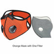 Cycling Face Mask with Activated Carbon Filter Valves Sports Reusable 1 & 2 Pack