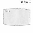 Reusable Mouth Cover Washable Cloth Cotton Face Mask 2 PM 2.5 Carbon Filters
