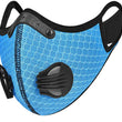 Reusable Face Mask With Active Carbon Filter Breathing Valves Cycling Mesh