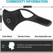 Reusable Face Mask With Active Carbon Filter Breathing Valves Cycling Mesh
