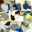 2 Pair Pet Dog Cat Hair Remover Mitt Massage Brush Deshedding Grooming Gloves