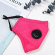 4 Pack Reusable Washable Haze Pollution Cotton Face Mask with 2 Filters