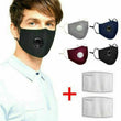 Cotton Face Mask Reusable Air Purifying Washable Mask Haze Pollution+ 2 Filters