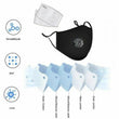 Cotton Face Mask Reusable Air Purifying Washable Mask Haze Pollution+ 2 Filters