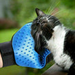 Pet Grooming Glove Dog Cat Gentle Deshedding Hair Fur Removal + Training Whistle