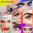 4d Silk Fiber Lash Mascara, SENANA MARINA Eyeliner & Mascara Set - Black Liquid Eyeliner Pencil/Waterproof Mascara - Sky High Mascara Black Volume and Length Lengthening No Clumping