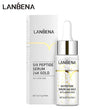 Six Peptides 24k Gold Collagen Hyaluronic Acid Anti-Aging Skin Care Serum 15ml