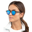 Illesteva Leonard Mirrored Sunglasses Tortoise/Blue L-04BM Women New
