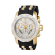 Invicta Men's Watch Pro Diver Scuba Chrono Silver Tone Dial Two Tone Strap