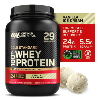 2 Pack OPTIMUM NUTRITION GOLD STANDARD 100% WHEY PROTEIN 2LB Muscle