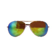 JiMarti P16 - No Tangle - Polarized Aviator Mirrored Sunglasses Gold/Emerald