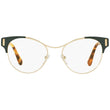PRADA PR61T VAY-1O1 Pale Gold/Blue Eyeglasses New Authentic 52-18-135