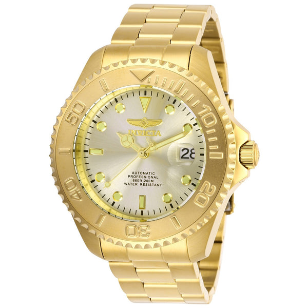 Invicta Grand Diver Automatic Men's 47mm Gold Blue Dial Pro Diver Watch
