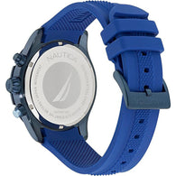 Nautica Chrono Blue Silicone Strap Watch 46mm Stainless steel NAPNSF305 NST