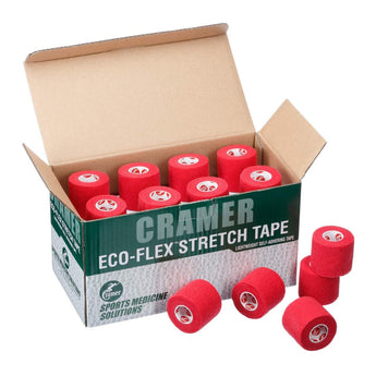 Cramer EcoFlex Stretch Tape Case Red Sport Athletic Bandage Elastic 24 Rolls Red