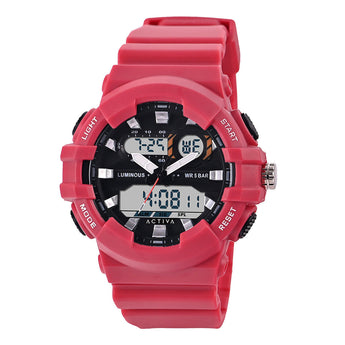 Activa Pixel X Invicta Digital Men's Watch Luminous ,Light analog - 50mm. White