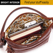 Brown Crossbody Handbag for Women, Medium Size, Zipper Pocket (Lea)