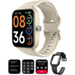 Smart Watch with Alexa Built-in Answer/Make Calls Fitness H.Rate - Cyber beige