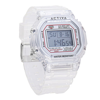 Activa Retro X Invicta Men's Digital Watch 44.5mm Transparent