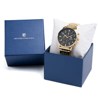 Invicta X Montres Prestige Pilot Gold/Black Men's Watch 42mm MPW-0079 New!